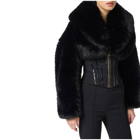 Elisabetta Franchi Pelliccia Pelliccia Donna bustier sintetica 42 - Francavilla Moda